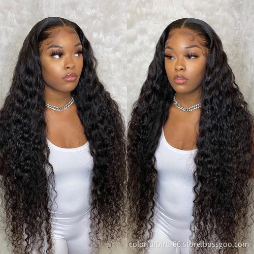 Lace closure Wig Pre Plucked deep Wave 6x6 Lace Frontal Human Hair Wigs 6x6 Lace Closure Wig For Black Women deep